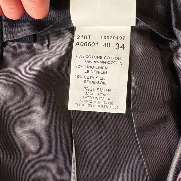 Paul Smith Baggy Wide Leg Pleated Trousers - Picture 6 of 7